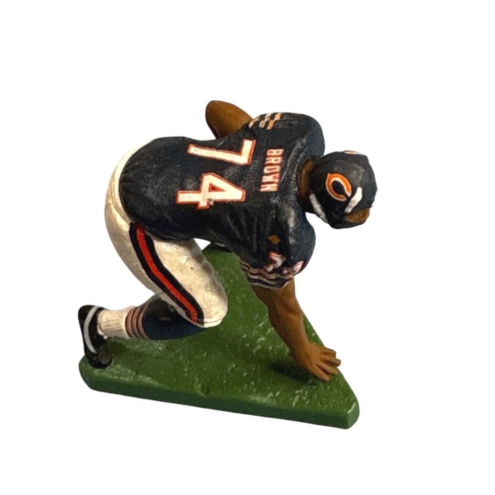 McFarlane Toys NFL Chicago Bears Ruben Brown 74 Miniature Figure 2007 1.5 Inch